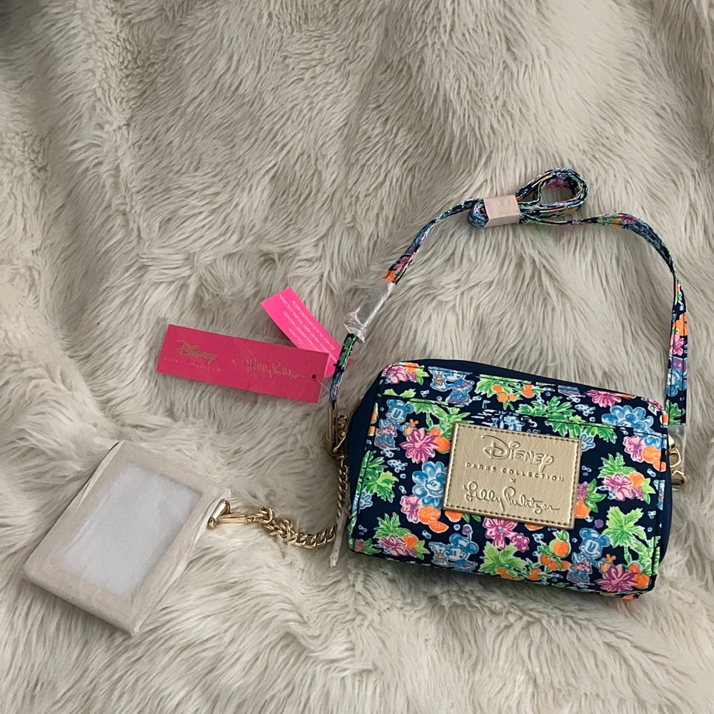 Disney Floral Crossbody Bag - Blue and Multicolor
